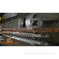 Manufacturing PVC Pipe Bimetallic Twin Conical Screw Barrel